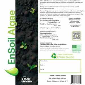 EnSoil Algae – Rhizophagy Bio stimulating formulation.